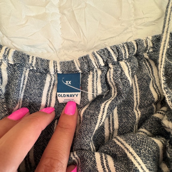 Old Navy Navy and White Striped romper - Picture 5 of 5